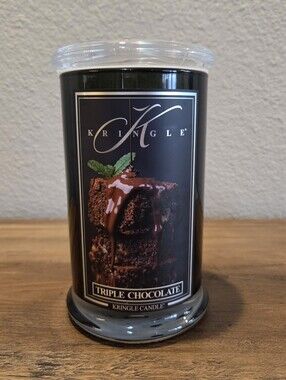 Kringle Triple Chocolate Large 2 Wick Candle 22oz *Tested*